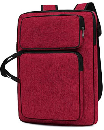 A3 Art Portfolio Bag Case Waterproof Carrying Bag Backpack Folder Artwork Storage Portable Drawing Board Artist Portfolio Large Student Drawing Painting Pads Case Canvas Artists Tote Bag Organizer
