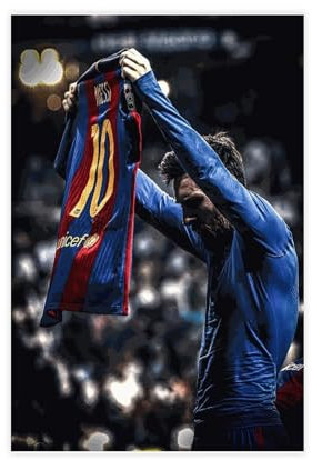 Sportstar Lionel Messi Poster 26 Leinwand Poster Schlafzimmer Dekor Sport Landschaft Büro Zimmer Dekor Geschenk ungerahmt 30 x 45 cm