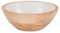 levandeo Cuenco de madera de mango de 15 cm, color crema, nácar, esmaltado, cuenco para ensalada, decoración de mesa