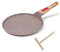 RANX INGST Poêle à Crêpes en Céramique 20 cm - Crêpière avec Poignée Amovible - Tous Feux dont Induction - Marron