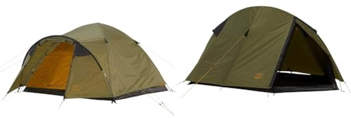 Grand Canyon Topeka 3 - Kuppelzelt für 3 Personen & CARDOVA 1 - Tunnelzelt für 1-2 Personen | Ultra-leicht, wasserdicht, kleines Packmaß | Zelt für Trekking, Camping, Outdoor | Capulet Olive (Grün)