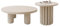 WMXSMGS Couchtisch Creme Stil Licht Luxus Runder Tee Tisch - Moderne Einfache Wohnzimmer Coffee Table (B,L)