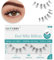 GEMERRY Wimpern Extensions 2 Wimpern Paar Fake Lashes 7-14 Tagen Halt Vegan Handgemacht Künstliche Wimpern für Zuhause(AQ01)