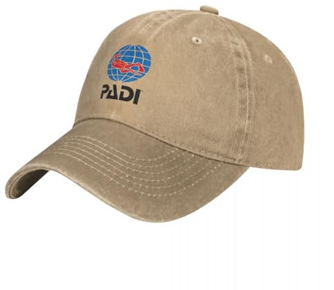 YANIUIE Scuba Driver Padi Washed Baseball Cap Beliebtes Logo Vintage Trucker Hut Sommer Unisex-Teens Kpop Design Snapback Cap Geschenk
