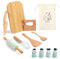 Lot de 12 couteaux en bois pour enfants - Pour cuisiner réalistes - Ustensiles de cuisine pour tout-petits - Set de cuisine Montessori - Pour enfants de 2 à 10 ans - Vert sauge