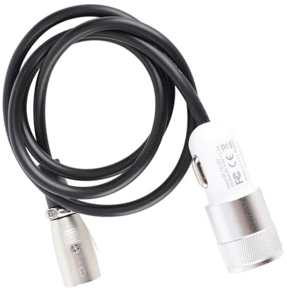 Eacam Schnelles Ladekabel für Rollstuhl-Joystick-Controller, Elektromotor Strom Schneller Ladelinie, Zubehör für 12-24-V-Rollstuhlbatterien