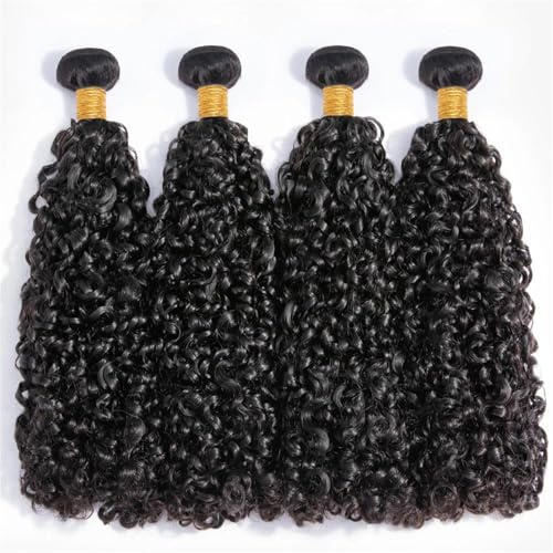 Brasilianische Spiralen, Lockige Bündel, Unbearbeitetes, Krauses, Lockiges Menschliches Haar, Pixie-Locken, Tiefes Weben Echthaarverlängerung