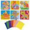 Mincloss 6 Stück Mosaik-Set Aufkleber Frühling Mosaik Bastelset für Kinder Mosaike Moosgummi Mosaik-Bild DIY Kinder Bastelset Geschenke für Mädchen Jungen ab 3 4 5 6 7 8 Jahre