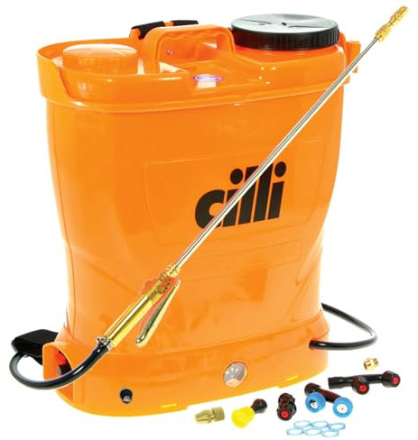 POMPA 16 LT BATTERIA A SPALLA LANCIA IN OTTONE TELESCOPICA