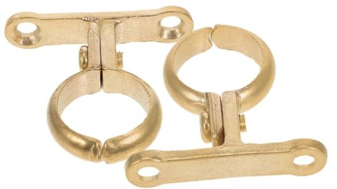 NUOBESTY 2stücke Rohr Halterung Messing Rohrhalterung Schlauch Klemme Wand Montiert Wasser Rohr Befestigung Rohraufhängerschelle Metallschellen Für Rohre