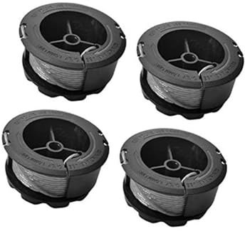Vuzmode Bobine de Fil de Coupe-Bordures F016800570, for Bosch, Fil de Coupe-Bordures de Jardin 1,6 mm 6 m, for Bosch, 18, 18-26, 18-260 (4 bobines) Remplacement de la Bobine de Coupe
