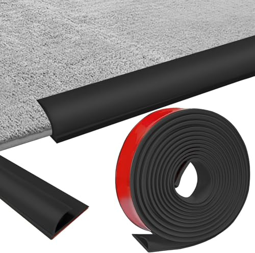 Bande de bordure auto-adhésive pour tapis, 8m de bande de transition en PVC pour sol, bande de transition du tapis au parquet, profil de transition auto-adhésif pour paillasson, tapis