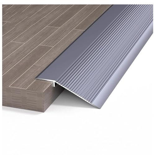 Yiustldd Listelli di soglia in Lega di Alluminio, Profili per Pavimenti, Profili per Pavimenti in Laminato, Listelli divisori Piatti, 0.9m,Argento,10cm