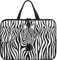 Treer 10-17 Pollici Borsa Porta PC, Stampa Zebra Custodia Laptop con Manico, Borsa PC Impermeabile Unisex, Laptop Bag con Cerniera, Custodia Notebook (Bianco,10 pollici)