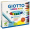 Giotto 4550 00 - Turbo Maxi Faserschreiber Kartonetui 24 sortierte Farben Multicolor