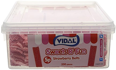 Vidal Strawberry Belts (Pack of 1, Total 200 Pieces)
