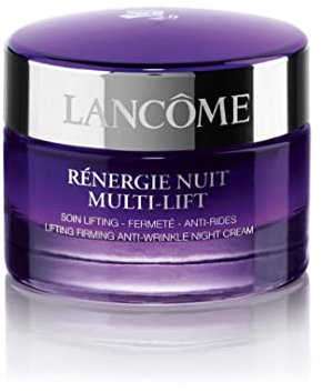 Lancôme Rénergie Multi-Lift Night Cream, Anti-Ageing Firming Overnight Moisturiser, With Hyaluronic Acid, Linseed Extract and 6 Restorative Lipids, For Face and Neck, 50ml