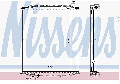 Nissens 672200 Radiator, engine cooling
