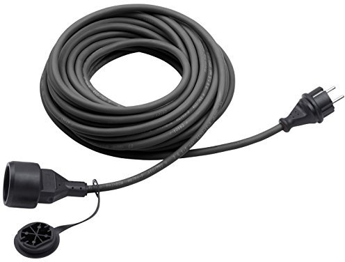Meister 7435020 - Alargador de cables (10 m), color: negro
