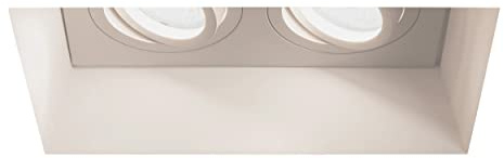 Astro Blanco Twin Adjustable Indoor Downlight (Plaster), GU10 LED Lamp, Designed in Britain - 1253006-3 Years Guarantee