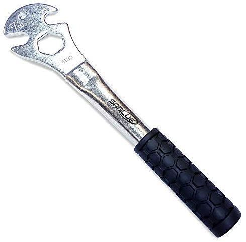 SABLUE Bike 15mm 24mm 9/16(14mm) Pedal Multi Wrench Heavy-Duty Spanner Repair Tool With Long Hand Comfortable Grip Feeling And Energy-saving (01X-Wrench)