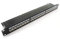 1aTTack.de 367461 Patchpanel CAT6a 24 Port schwarz Verteilerfeld LSA+ Anschlusstechnik Netzwerk Verteilung - RJ45 - TIA 568 A/B - schwarz