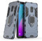 Compatible avec Galaxy A8 (2018) Coque, Anneau de Support Téléphone Voiture Magnétique Bague 360 Étui de Protection pour Samsung Galaxy A8 2018 (Bleu Marine)