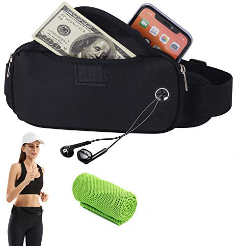 Handytasche Sport Laufgürtel Handy Lauftasche Hüfttasche Laufen Gürteltasche Wasserdichte Flache Bauchtasche Running Belt Jogging Fitness Gürtel für Damen und Herren Kinder Outdoor Aktivitäten Joggen