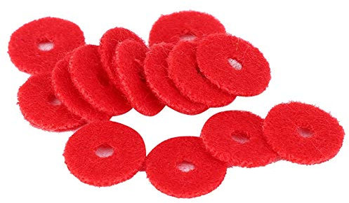 Packung mit 90 Feinsten DIY kleinen Wollfilz Piano Balance Rail Punchings Dichtungen für Pianisten 1mm Dicke Musikinstrumentenzubehör