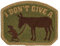 Mil-Spec Monkey I Don't Give A Rat's Ass Embroidered Morale Patch Multicam
