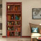 FHKGIUJAD Fototapeten 3D Türtapete Selbstklebend Retro Bibliothek Bücher Selbstklebendes Pvc Wasserdicht Fototapete Türfolie Poster Tapete Abnehmbare Türabziehbilder Türdekoration 77X200Cm