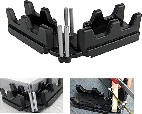 NMVB 2-in-1 Mitre Measuring Cutting Tool, Corner Clamp Wood Angle Clamps Holder and Cutting 85 To 180 Degree Angle Clamp