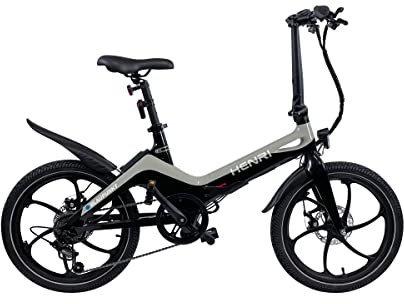 Blaupunkt Henri - 20 Zoll Design Falt-E-Bike, archatgrau/schwarz