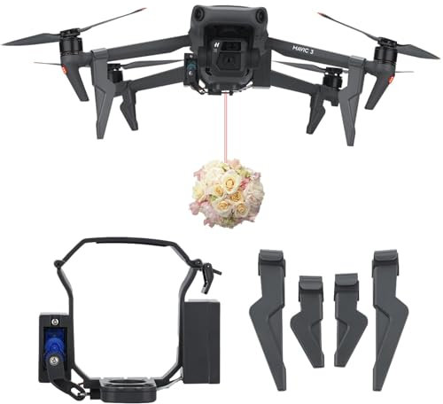 iEago RC Mavic 3 Pro Abwurfsystem Airdrop System Nutzlast Transport Gerät Werfer mit Landefüße für DJI Mavic 3 Pro/Mavic 3 / Mavic 3 Classic/Mavic 3 Cine, für Release Angeln Köder Suche Rettung