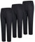 MISEMIYA - Packung 3 Stück - Unisex SANITÄRHOSE - MEDIZINISCHE Uniformen SANITÄR Uniformen Arbeitshose - Ref. 8312 * 3 Stück - X-Large, Schwarz 21