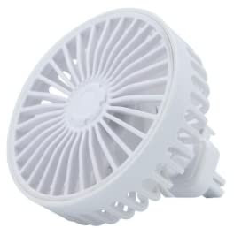 Riloer Ventilatore portatile per auto, angolo regolabile a 360°, con cavo di ricarica USB, diffusore di aromi e luce respiratoria colorata, doppio uso per casa e auto, supporto per sfiato
