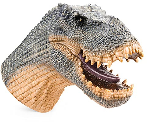 Ulalaza 1 Stück Dinosaurier Kopf Handschuhe Dino Cosplay Pfote Fuß Abdeckungen Kostüm Zubehör Velociraptor Pretend Party Zubehör