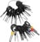 Outil de Déverrouillage de Voiture, Auto Terminals Enlèvement Outil Set, Retrait de Connecteur de Câble de Voiture, Voiture Électrique Câblage a Sertir Connecteur Pin Extracteur Kit (41 PCS)