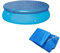 Cubierta redonda de 457 cm para piscina, diseño de cordón plegable, cubierta solar, marco de película de aislamiento térmico para piscina