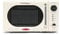 Nostalgia NRMO7IVY6A Retro Large 0.7 cu ft, 700 Watt Countertop Microwave Oven, 12 Pre-Programmed Cooking Settings, Digital Clock, Easy Clean Interior Ivory