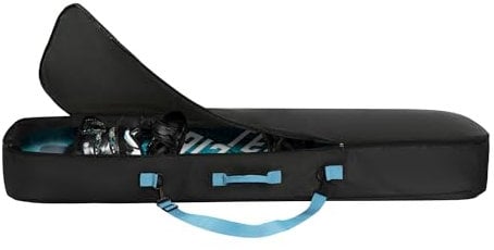 Navaris Borsa Snowboard - Sacca Porta Snowboard Donna Uomo - Borsone con Tasca Laterale - Attrezzatura per Sciare Andare sullo Snow - Accessori per Montagna e Neve