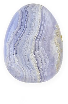 NKlaus Daumenstein Chalcedon Edelstein 5x3,5cm Heilstein Handschmeichler Energiebalance 14872