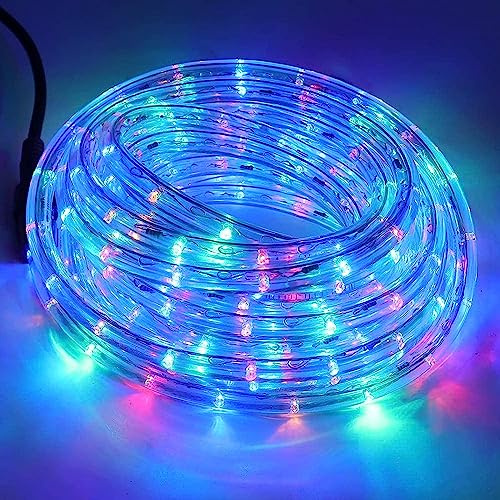 HEGEHE LED Röhre für Außen 36 LEDs/m 220V LED Innenbeleuchtung Leuchtstoffröhre für Außen Wasserdichte LED Beleuchtung Terrasse Party Dekoration (RGB, 2m)