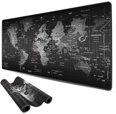 ADM PASS GROUP - Alfombrilla para Ratón XL, Mousepad XXL 90x40cm, Alfombra Gaming Base de Goma Antideslizante PC Tapete con Microfibras, Accesorios de Oficina. (90cm x 40cm)
