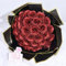 Waipfaru Glitzer-Rosenstrauß, DIY gefälschter Glitzer-Blumenstrauß, immerwährend, glänzend, künstlicher roter Rosenstrauß, Jahrestag, Verlobung, Hochzeit, 24 Rosen