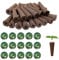 100 Pcs Seed Pods Kit for Aerogarden, 50 Hydroponics Sponge & 50 Seed Pot Labels Stickers Hydroponic Tags, Seed Starter Plugs Replacement Sponges, Compatible with Aerogarden, iDOO