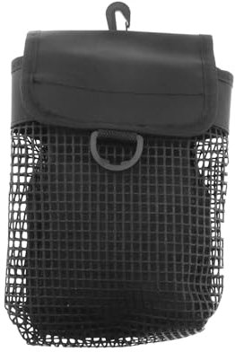 LT Easiyl Netz-Tauchtasche, tragbare Netz-Werkzeugtasche, robuste Sporttasche, Outdoor-Tauchausrüstung, tragbar, leicht, Tauchnetz mit Schnalle (schwarz)
