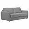 Meubletmoi Jenny 3-Sitzer-Sofa, ausziehbar, Rapido L. 190 cm, Stoff meliert, Beige, mit Matratze 195 x 150 cm und Beinen aus Metall