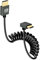 GELRHONR Mini HDMI to HDMI Coiled Cable, Ultra Thin Mini HDMI Cable 2.1 Version High Speed 48Gbps, Support 8K@60Hz 3D,for DSLR Camera Camcorder, HDTV, Laptop(Extend up to 3FT) (Up Angle)