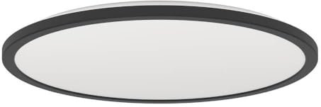 EGLO connect.z Smart Home LED Badezimmer Deckenleuchte Rovito-Z, ZigBee, App und Sprachsteuerung Alexa, warmweiß-kaltweiß, RGB, dimmbare Bad Deckenlampe, schwarz, IP44, Ø 50 cm